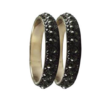 Grey Studded Jewellery Crystal Bangles And Bracelets 2