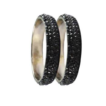 Grey Studded Jewellery Crystal Bangles And Bracelets 2