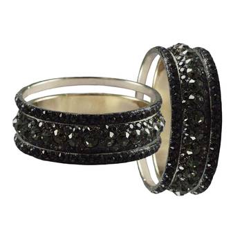 Grey Studded Jewellery Crystal Bangles And Bracelets 2