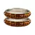 Orange Studded Jewellery Crystal Bangles And Bracelets