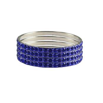 Blue Studded Jewellery Crystal Bangles And Bracelets 1