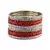 Red Studded Jewellery Crystal Bangles And Bracelets