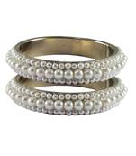 White Studded Jewellery Crystal Bangles And Bracelets