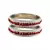 Red Studded Jewellery Crystal Bangles And Bracelets