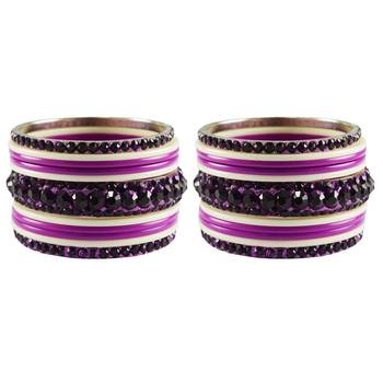 Multicolor Studded Jewellery Crystal Bangles And Bracelets 1