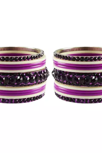Multicolor Studded Jewellery Crystal Bangles And Bracelets