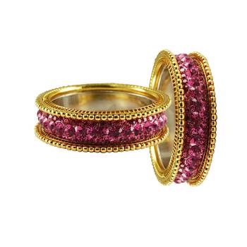 Gold Studded Jewellery Crystal Bangles And Bracelets 2