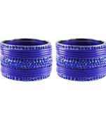 Blue Studded Jewellery Crystal Bangles And Bracelets