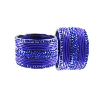 Blue Studded Jewellery Crystal Bangles And Bracelets 2
