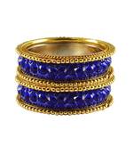 Gold Studded Jewellery Crystal Bangles And Bracelets