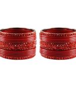 Red Studded Jewellery Crystal Bangles And Bracelets