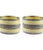 White Studded Jewellery Crystal Bangles And Bracelets