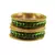 Green Studded Jewellery Crystal Bangles And Bracelets
