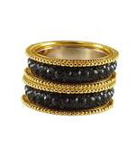 Grey Studded Jewellery Crystal Bangles And Bracelets