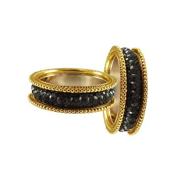 Grey Studded Jewellery Crystal Bangles And Bracelets 2