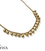 Simple Gold tone ghungroo necklace