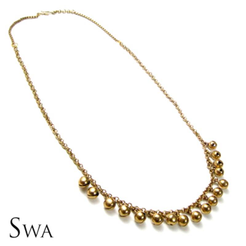 Simple Gold tone ghungroo necklace