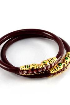 designer bangles colour maroon size-2.4,2.6,2.8