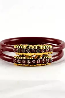 designer bangles colour red size-2.4,2.6,2.8