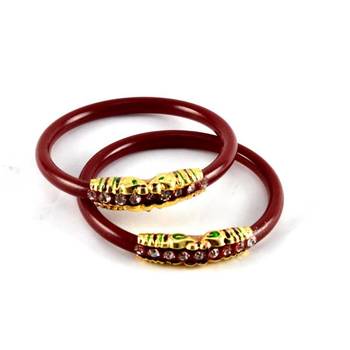 designer bangles colour red size-2.4,2.6,2.8 2