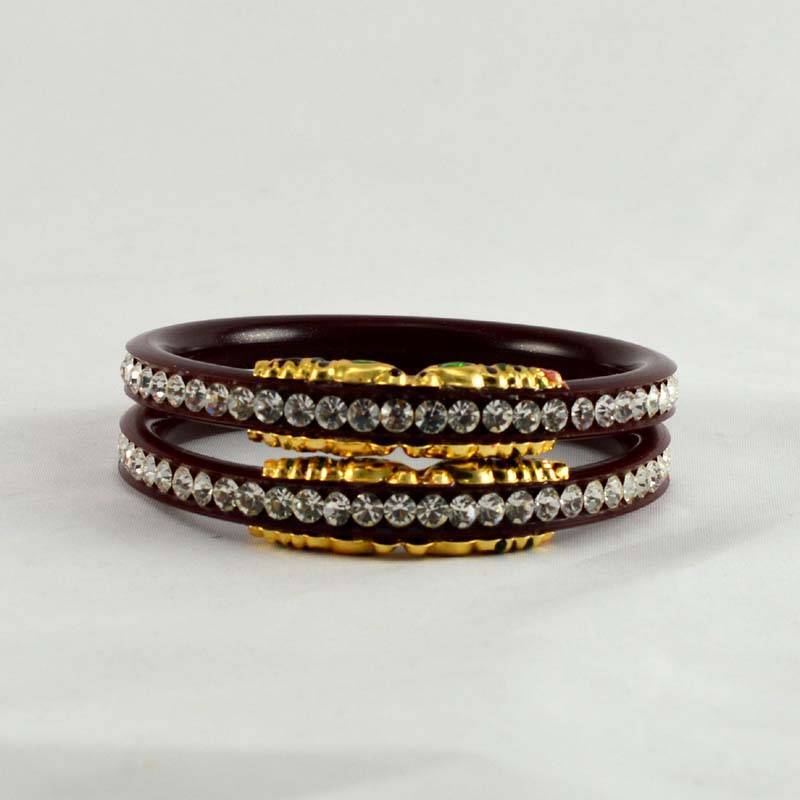 designer bangles colour maroon size-2.4,2.6,2.8