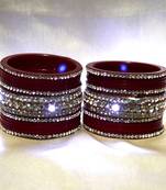unique lighting bangles set colour red size-2.4,2.6,2.8,2.10