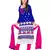 Blue embroidered chanderi unstitched salwar with dupatta