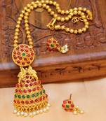 Multicolor Gold Plated Agate Necklace Set