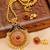 Pink Gold Plated Agate Necklace Set