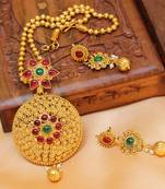 Multicolor Gold Plated Agate Necklace Set