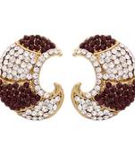 Purple Carving Earrings