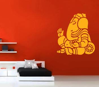 Small Ganesha Wall Decal Ethnic Indian 2