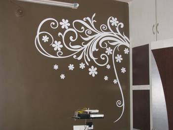 Small Blooming Flowers Wall Decal Modern Graphic 1