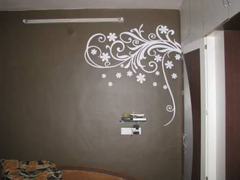 Medium Blooming Flowers Wall Decal Modern Graphic 2