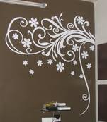 Large Blooming Flowers Wall Decal Modern Graphic