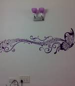 Small Musical Butterfly Wall Decal Modern Graphic