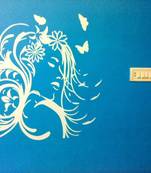 Large Pretty Face Wall Decal Modern Woman
