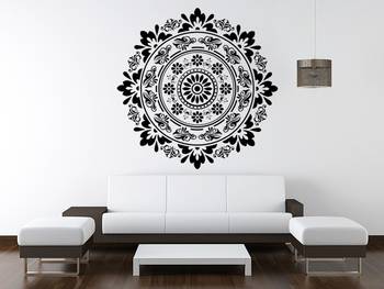 Small Scroll Traditional Circle Ethnic Indian 1