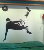 Large Pele Bicycle Kick Wall Decal Sports