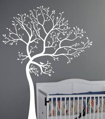 Large Tree Of Spring Wall Decal Nature 1