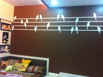 Medium Birds in a Row Wall Decal Nature 1