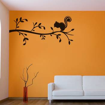 Large Cute Squirrel Wall Decal Nature 2