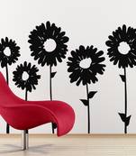 Medium Sun Flowers Wall Decal Nature