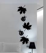 Medium Maple Leaves And Ladybugs Wall Decal Nature
