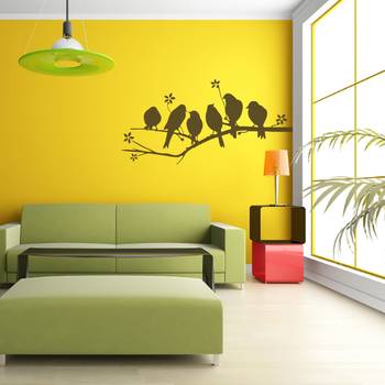 Large Flock Of Birds Wall Decal Nature 2