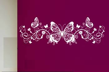 Large Beautiful Butterflies Wall Decal Modern Graphic 1