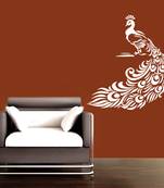 Medium Pretty Peacock Wall Decal Birds and Animal