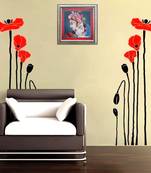 Small Precious Poppies Wall Decal Nature