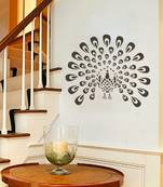 Medium Dancing Peacock Wall Decal Birds and Animal