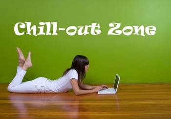 Small Chill Out Zone Wall Decal Quotes 1